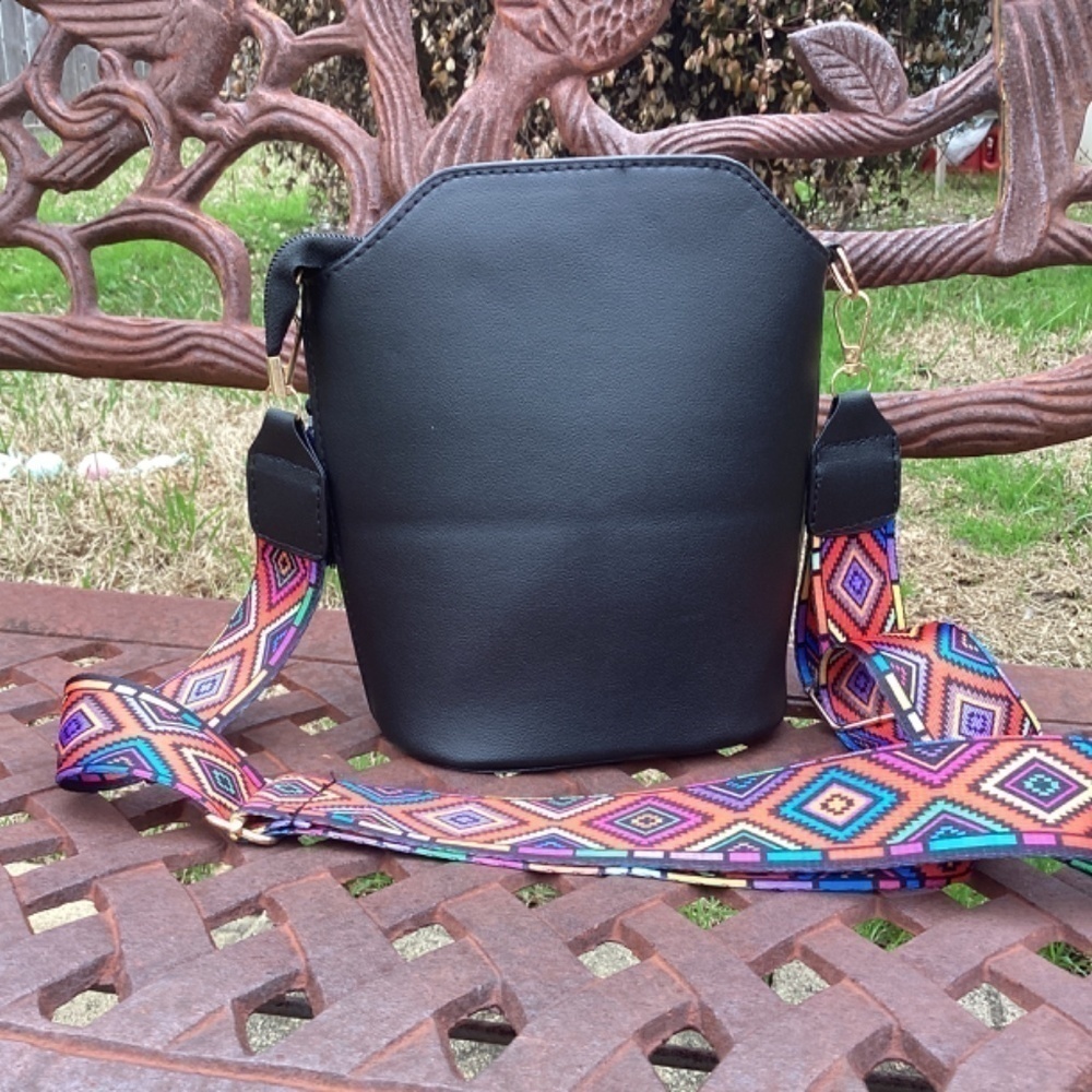 NWT SamaYe Bohemian Ethic Style Shoulder Crossbody Messenger Small Bucket Bag - Picture 3 of 10